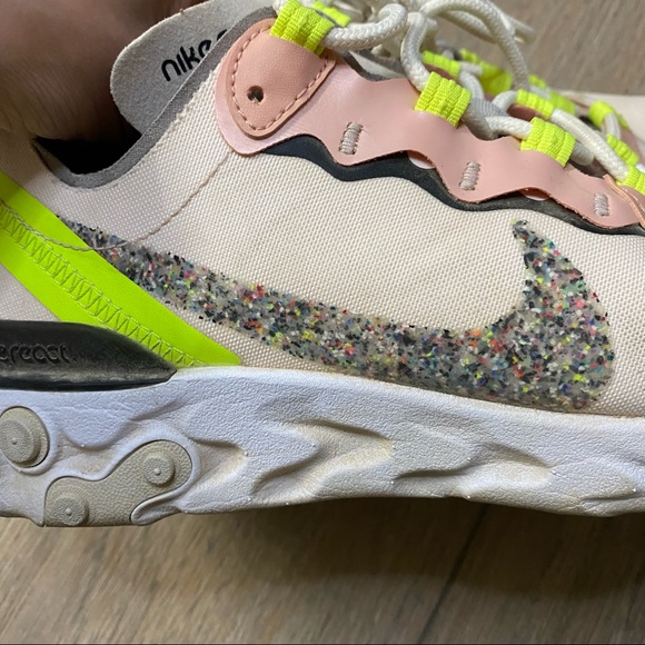 NIKE light soft pink React Element 55 PRM running shoes 8 - Picture 13 of 16